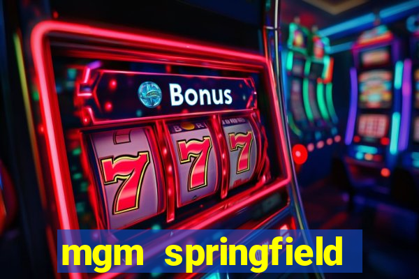 mgm springfield slot payout percentage