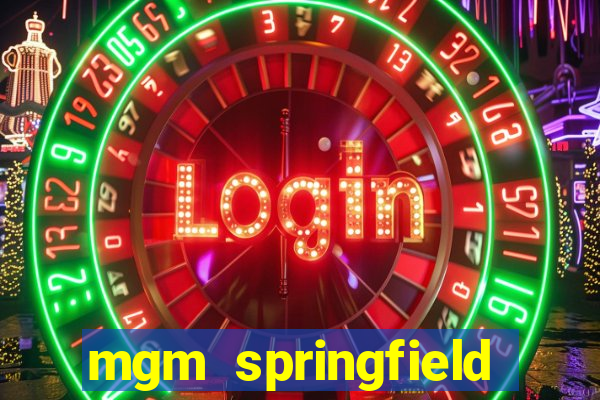 mgm springfield slot payout percentage