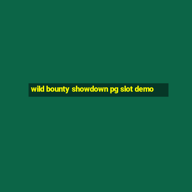 wild bounty showdown pg slot demo