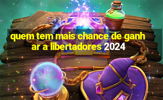 quem tem mais chance de ganhar a libertadores 2024