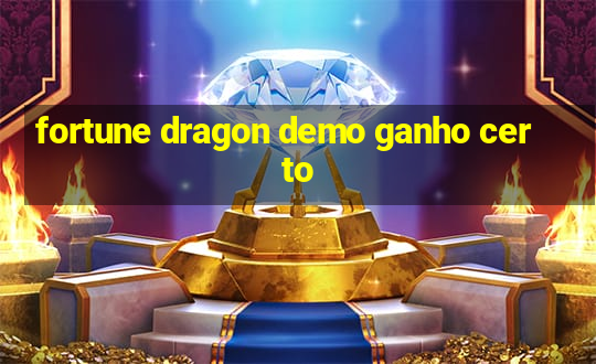 fortune dragon demo ganho certo