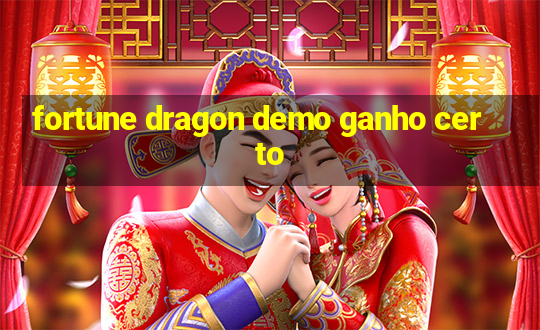 fortune dragon demo ganho certo