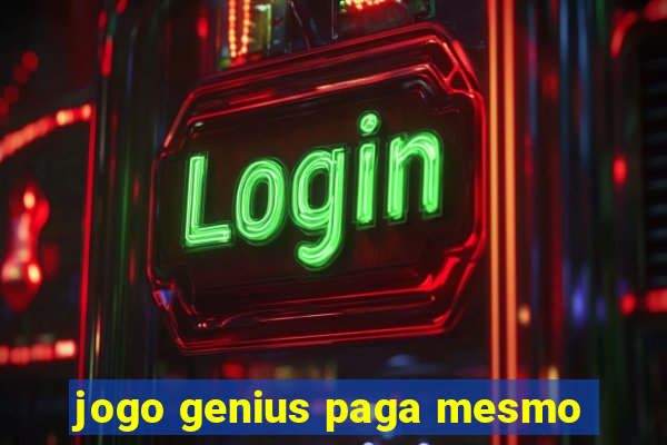 jogo genius paga mesmo