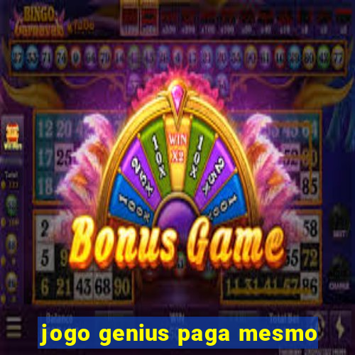 jogo genius paga mesmo