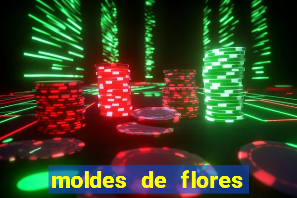 moldes de flores gigantes para imprimir