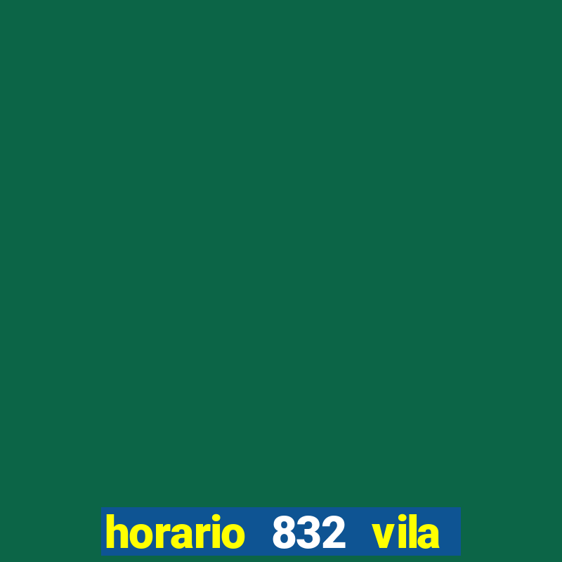 horario 832 vila nova de colares