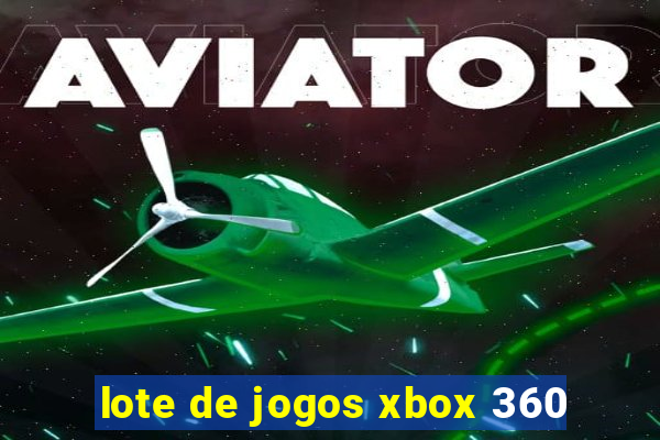 lote de jogos xbox 360