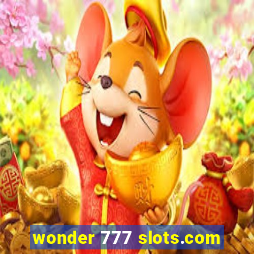 wonder 777 slots.com