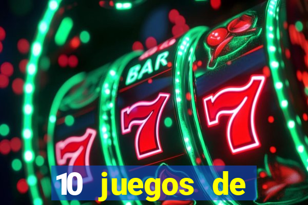 10 juegos de casino nombres