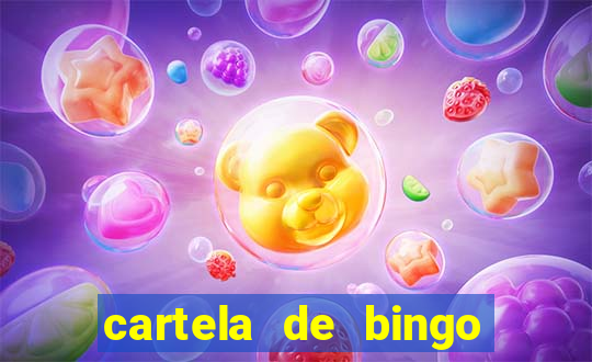 cartela de bingo de letras