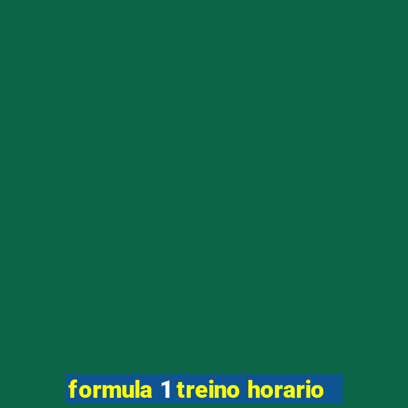 formula 1 treino horario