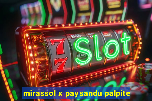 mirassol x paysandu palpite