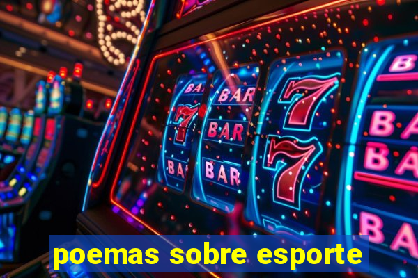 poemas sobre esporte