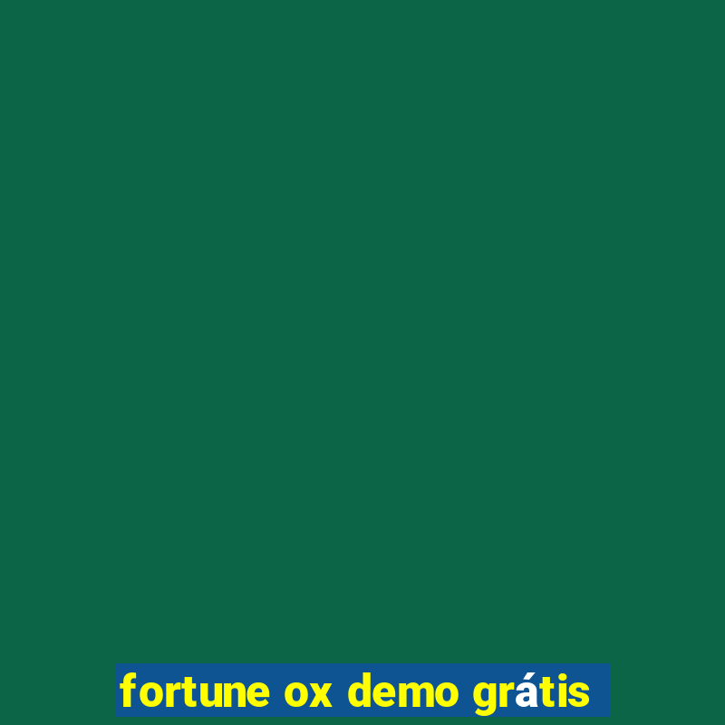 fortune ox demo grátis