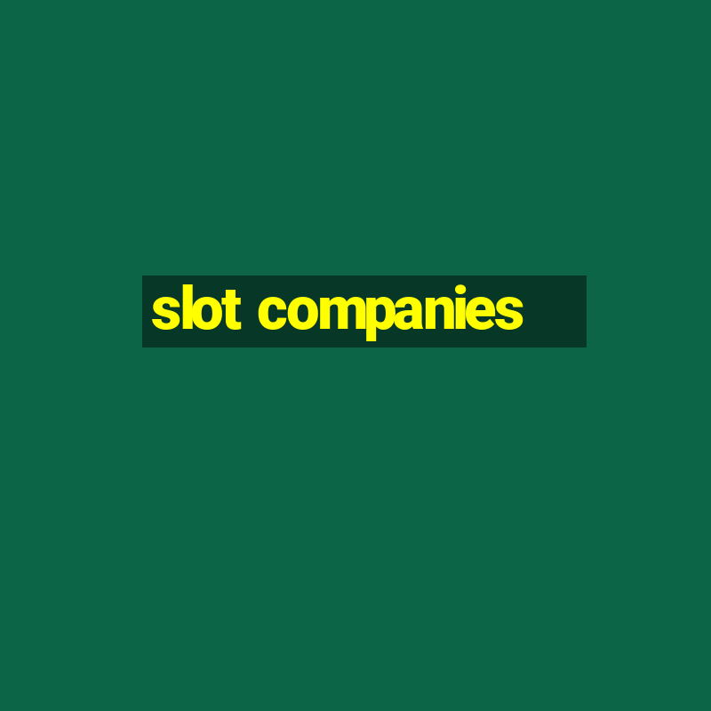 slot companies