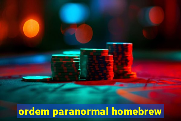 ordem paranormal homebrew