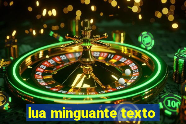 lua minguante texto