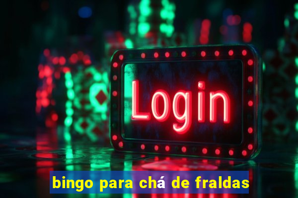 bingo para chá de fraldas