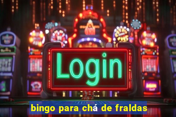 bingo para chá de fraldas