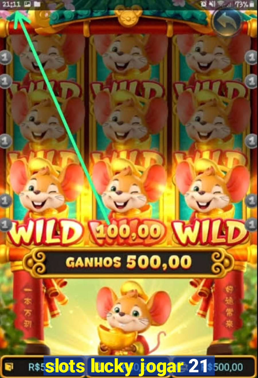 slots lucky jogar 21