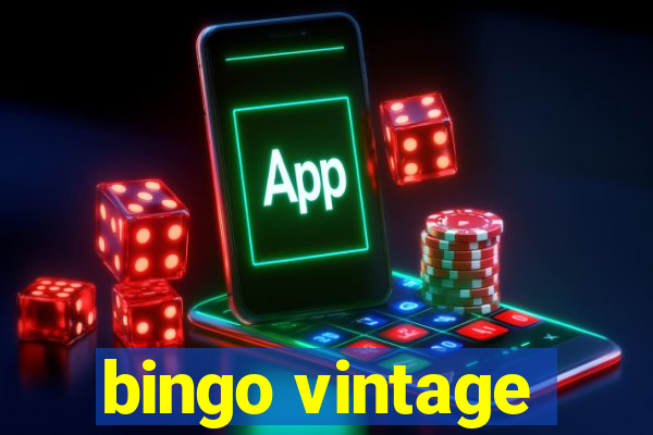 bingo vintage