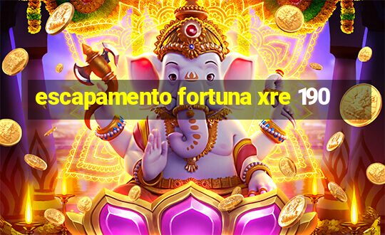 escapamento fortuna xre 190