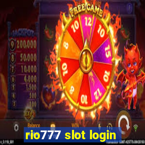 rio777 slot login