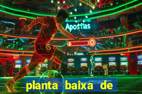 planta baixa de campo de futebol society