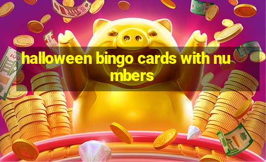 halloween bingo cards with numbers