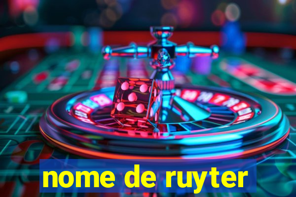 nome de ruyter