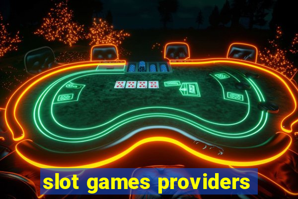 slot games providers