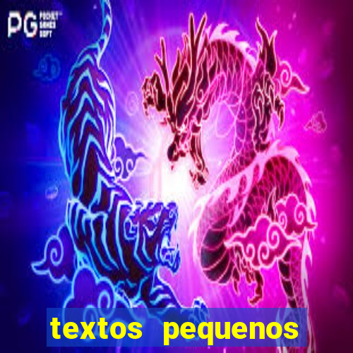 textos pequenos para alfabetizar