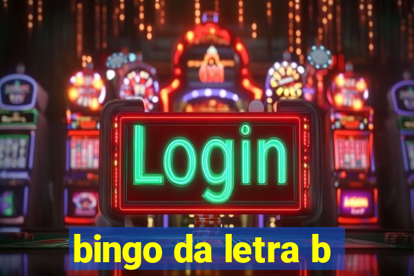 bingo da letra b