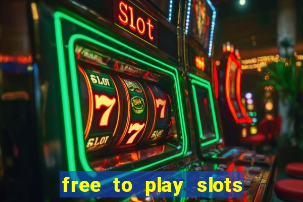 free to play slots online no download