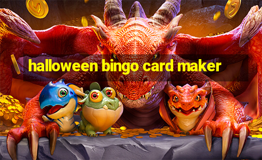 halloween bingo card maker