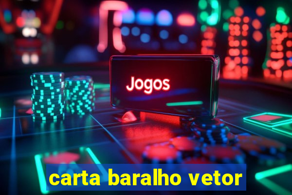 carta baralho vetor