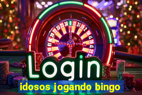 idosos jogando bingo