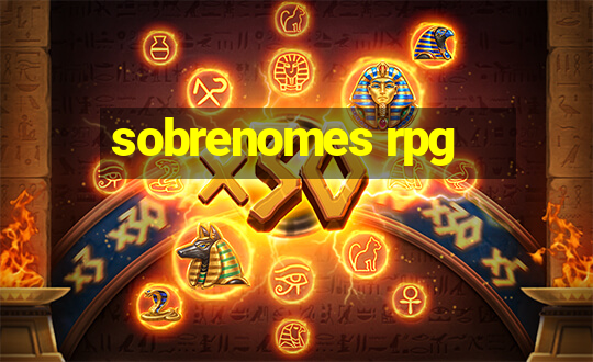 sobrenomes rpg