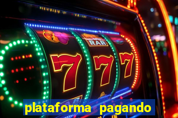 plataforma pagando jogo do tigre