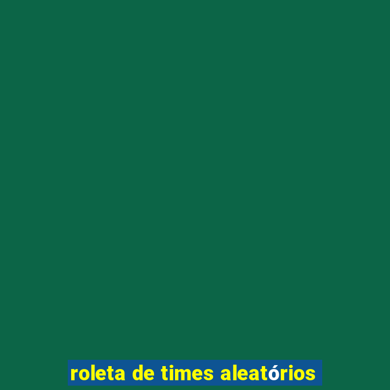 roleta de times aleatórios