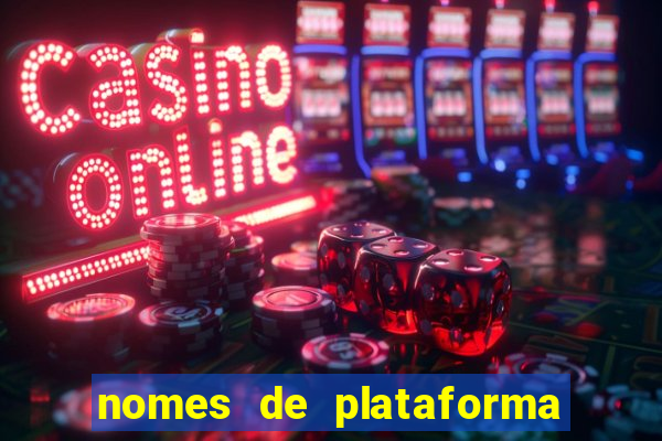 nomes de plataforma de jogos do tigre