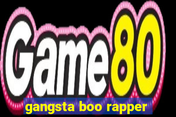 gangsta boo rapper