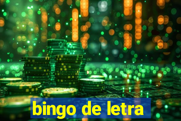 bingo de letra