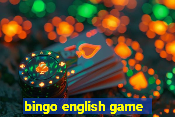 bingo english game