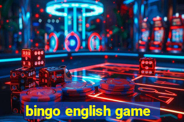 bingo english game