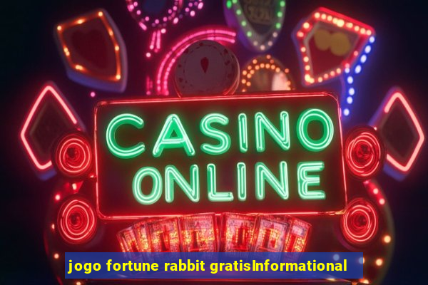 jogo fortune rabbit gratisInformational