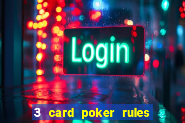 3 card poker rules in casino