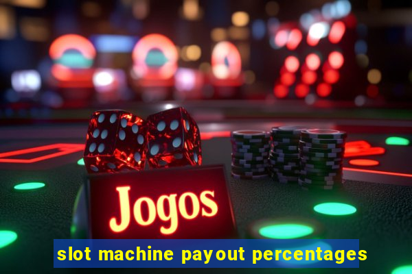 slot machine payout percentages