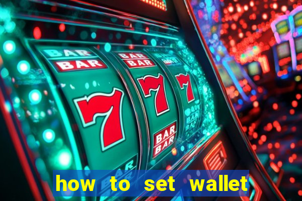 how to set wallet password in bingo plus