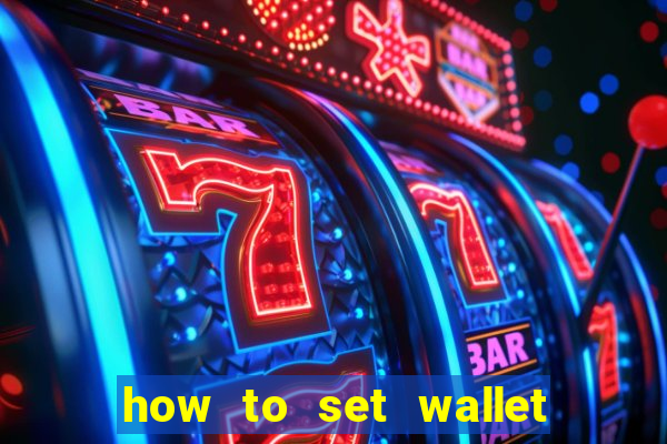 how to set wallet password in bingo plus